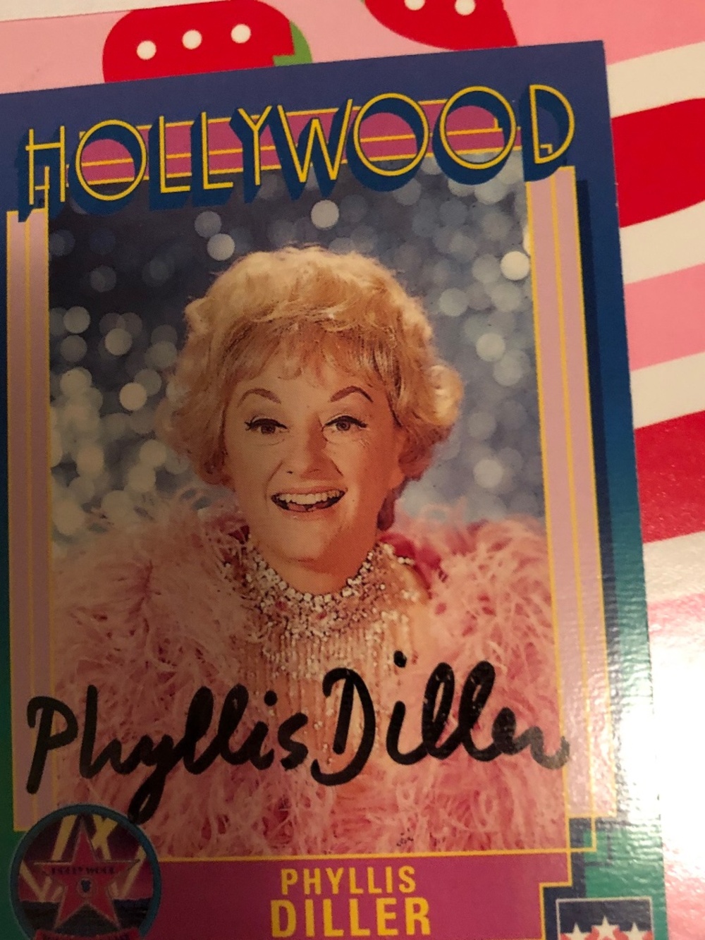 Phyllis diller autograph hand signed authentic COA